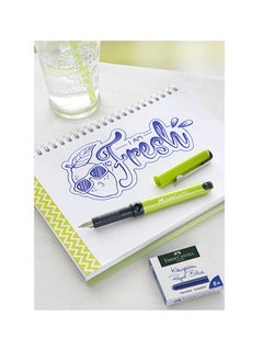 FABER-CASTELL Faber-Castell Fresh school fountain pen, light green, Great fountain pen for beginners and writing experts,For right- and left-handers,Made in Germany  - Image 3