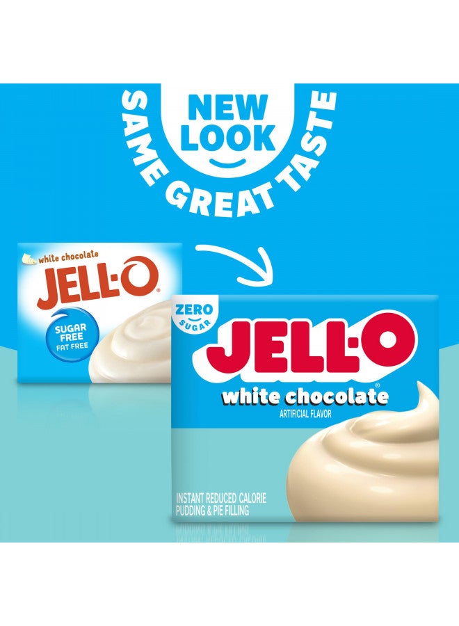 Jell-O Jell-O Instant White Chocolate Sugar-Free Fat Free Pudding & Pie Filling Mix (1oz Boxes, Pack of 6) - Image 2