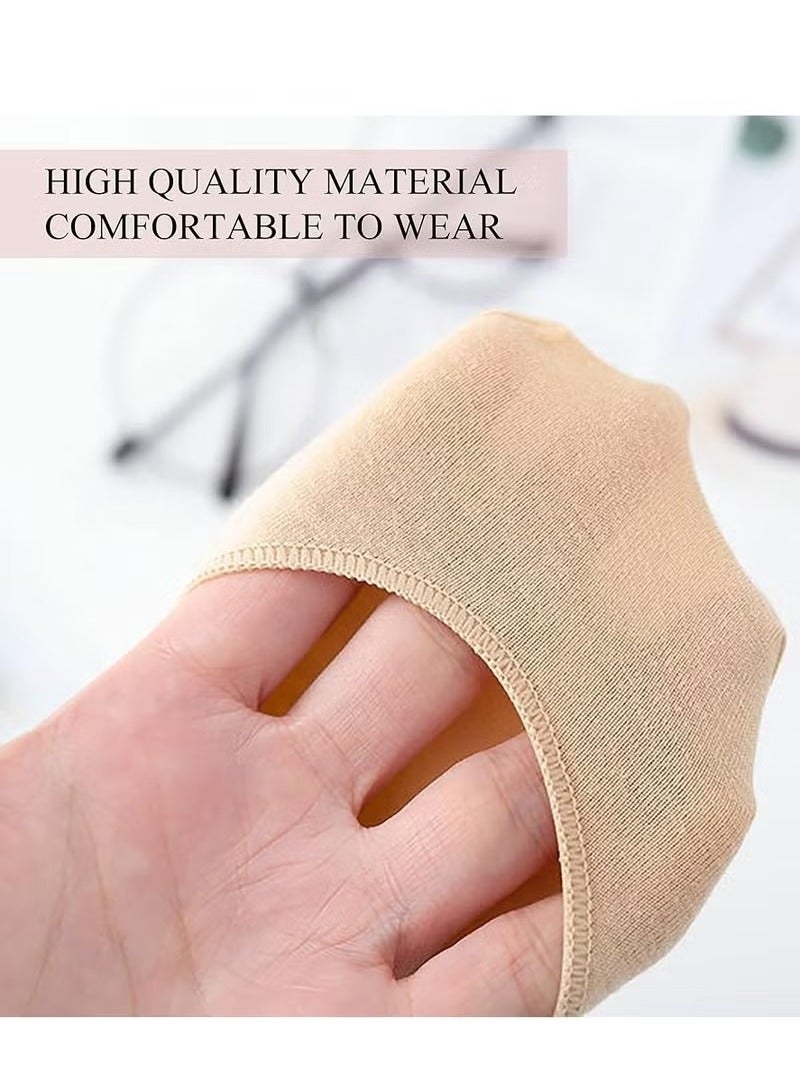 Women's Ball of Foot Cushion Socks, Toe Cover Padding Liners, No-Show Half Socks with Sponge Cushion - Image 3