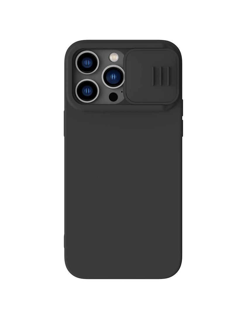 Nillkin CamShield Silky Silicone Case For iphone 14 Pro Max - Black - Image 1