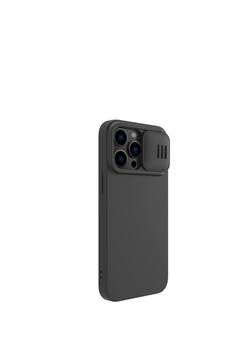 Nillkin CamShield Silky Silicone Case For iphone 14 Pro Max - Black - Image 4
