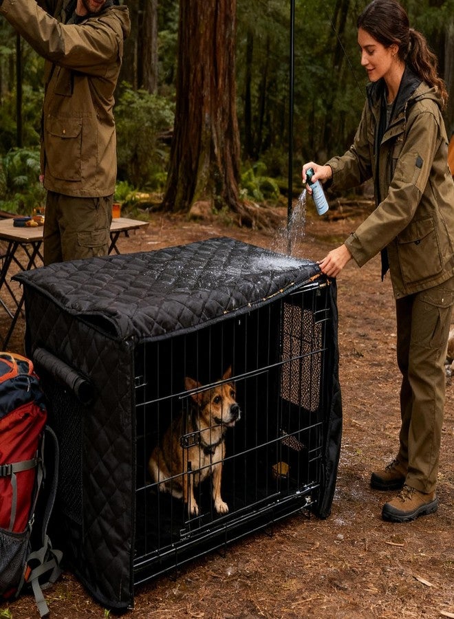Dog Kennel Cover - Insulated Heavy Duty Windproof Anti-Freeze Protection - Dog Cage Cover | for Shade Winter Puppy Cat Bird House Inside Outside RV Camping Room Shelter - Image 2