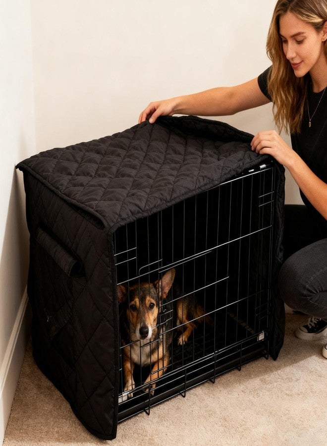 Dog Kennel Cover - Insulated Heavy Duty Windproof Anti-Freeze Protection - Dog Cage Cover | for Shade Winter Puppy Cat Bird House Inside Outside RV Camping Room Shelter - Image 3