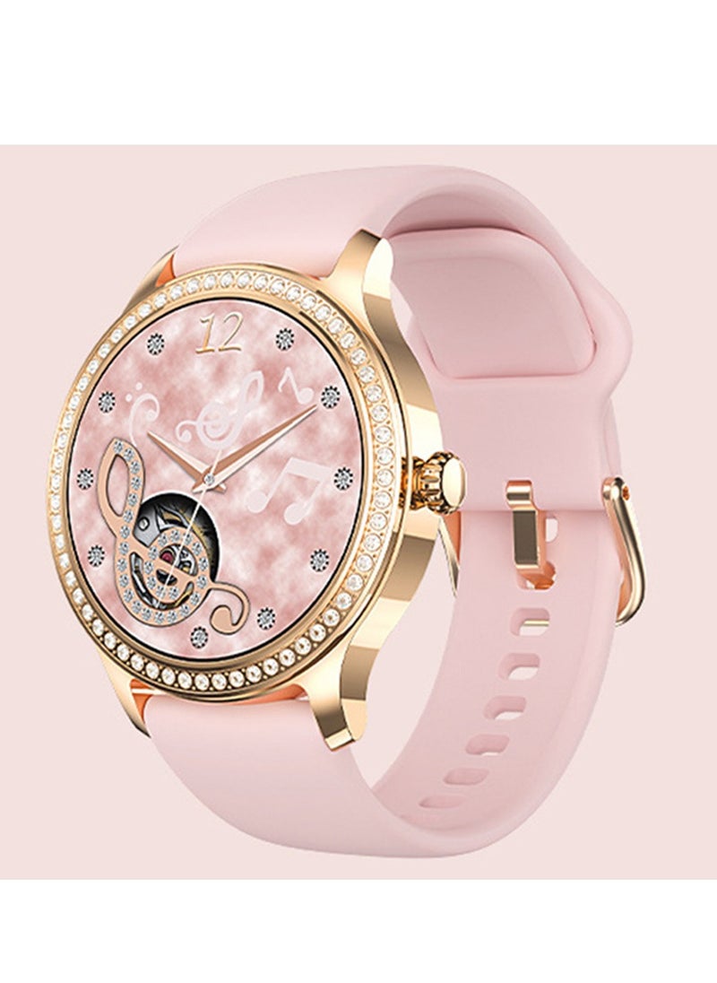 Furtey Smart Watch for Women, 1.28 in Smartwatch for iOS Phones IP68 Waterproof Bluetooth Call Activity Tracker with Full Touch Color Screen Heart Rate Monitor Pedometer Sleep Monitor, Pink  - Image 1
