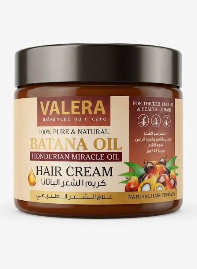 Batana Hair Oil Cream, a natural hair treatment for thicker, fuller, and healthier hair, 360 ml
