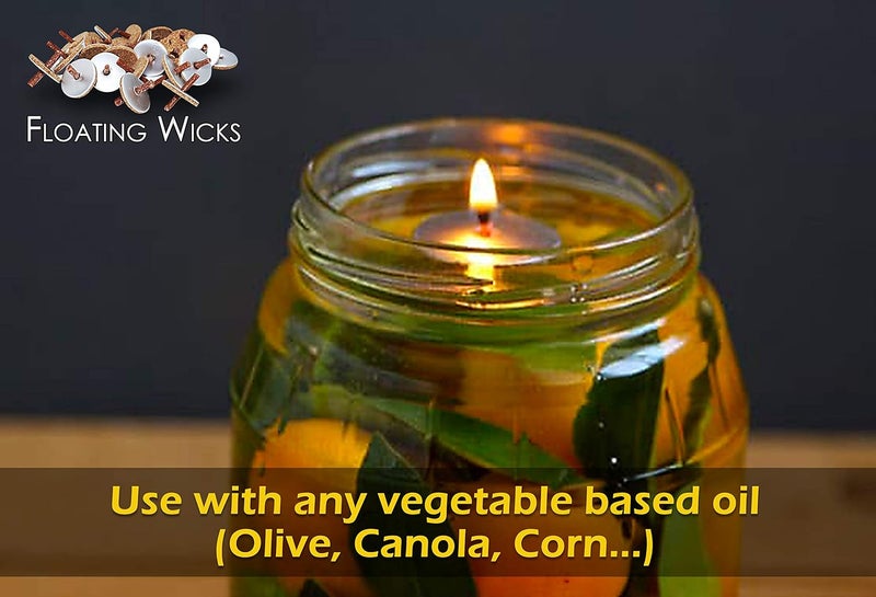 Ner Mitzvah Round Floating Wicks - 100 Count Cotton Wicks with Cork Disc Holders and Wick Removal Tweezers by Ner Mitzvah - Image 4