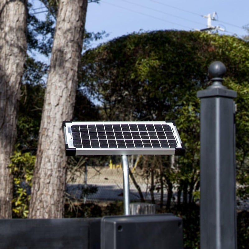 Mighty Mule 10 Watt Solar Panel Kit (FM123) for Automatic Gate Openers - Black Cell - Image 2