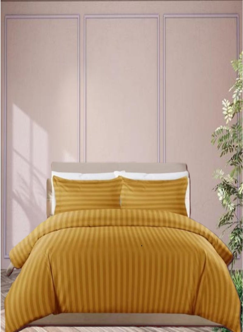 Blueberry 4 Pieces Single Size Duvet Cover Set - Includes 1 Duvet Cover (150x200cm), 1 Fitted Sheet (120x200+20cm), 2 Pillow Cases (53x75cm) - Image 1