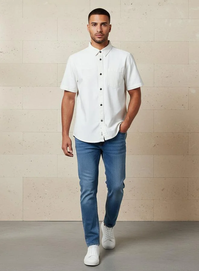 Splash FAV Men Regular Fit Collared Short Sleeve Shirt