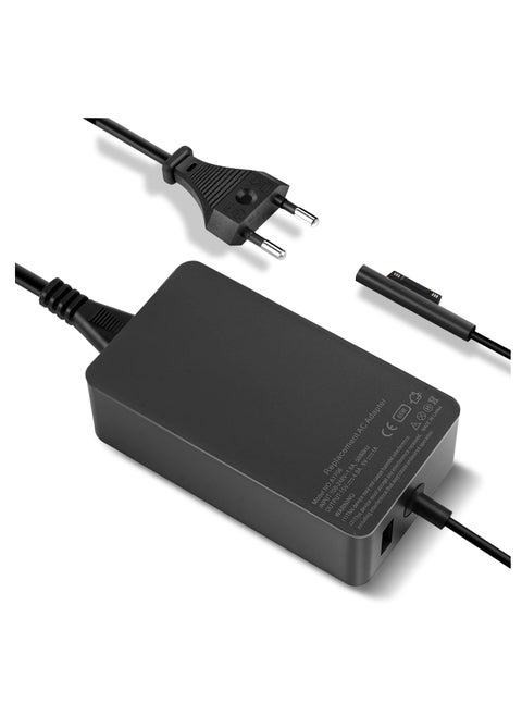 Surface Pro Charger 65W 15V 4A Microsoft Surface Laptop Power Supply for Surface Pro 8/Pro 7/Pro 7+/Pro 6/Pro 5/Pro 4/Pro 3/X, Surface Laptop /4/3/2, Surface Go 3/2, Surface Book 3/2, with USB Port