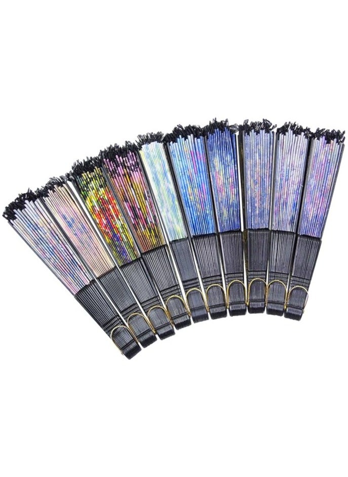 Generic Spanish Hand Fan Spanish Fans Handheld Fan for Women Floral Spanish Folding Fan Foldable Fan Vintage Fans Handheld Hand Fan for Wedding and Party Decoration, Random Color  - Image 5