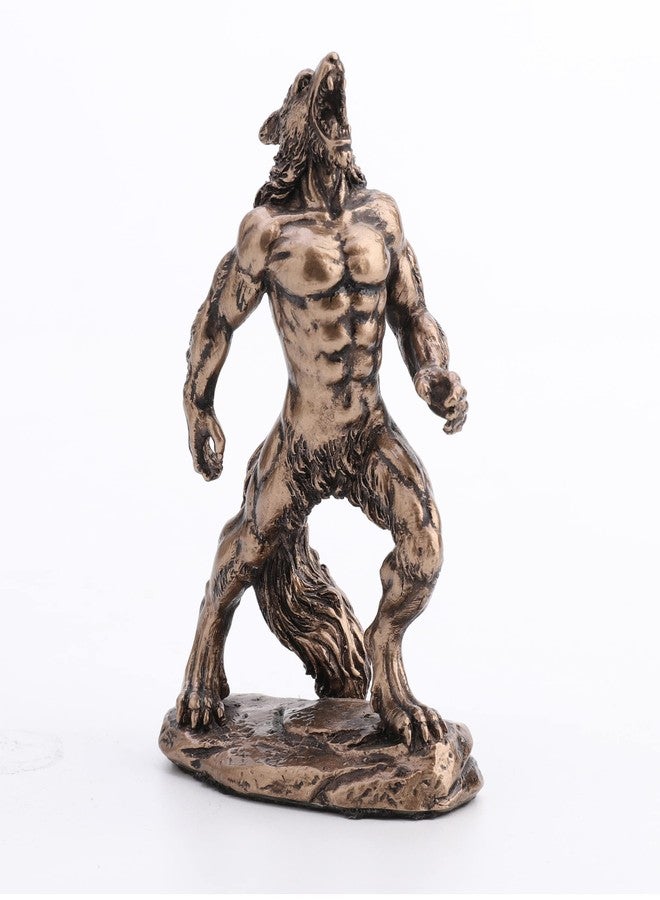UNICORN STUDIO Veronese Design 3 1/4" Lycanthrope Werewolf Moon Howl Miniature Resin Figurine - Image 1