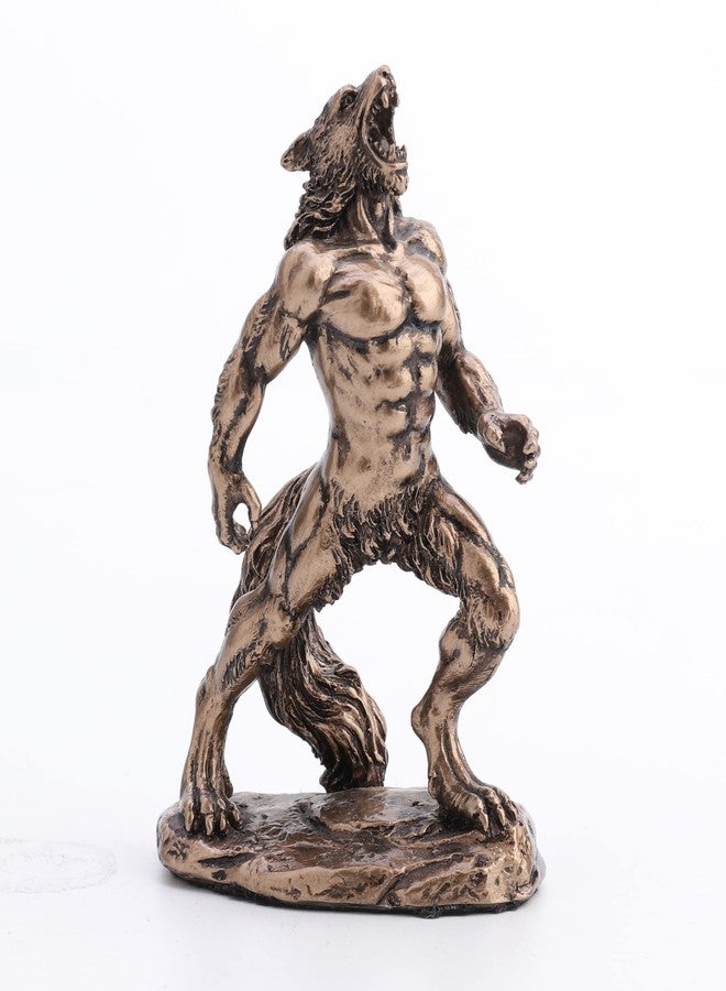 UNICORN STUDIO Veronese Design 3 1/4" Lycanthrope Werewolf Moon Howl Miniature Resin Figurine - Image 2