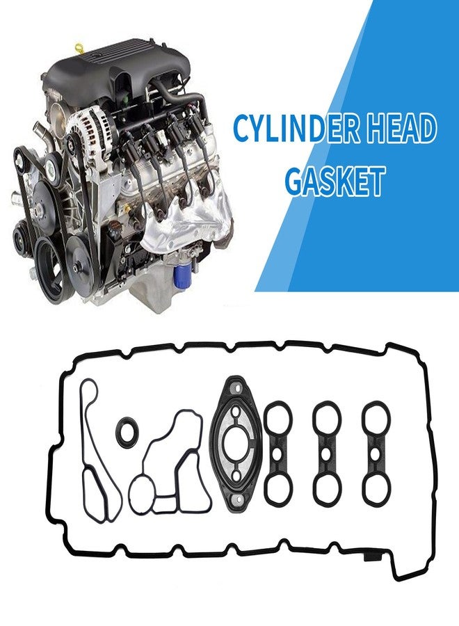 MDEOOSKY 11127552280 Engine Valve Cover Gasket, Camshaft Adjuster, Eccentric Shaft Actuator, Seal Oil Filter Adapter, Housing Oil Cooler, Seal Gasket Replacement for BMW E60 E82 E90 E91 E61 E70 N51 N52 Engine - Image 3