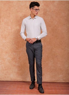 The Indian Garage Co Men Slim Fit Solid Full Sleeves Cutaway Collar Formal Shirt  - Image 5