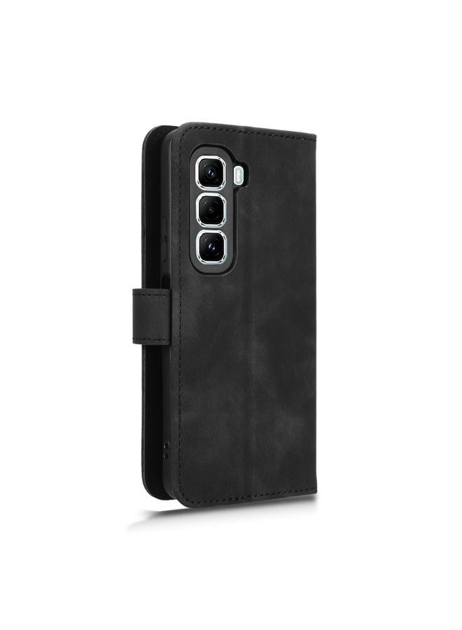 زبون جراب لهاتف Infinix Hot 50 Pro مصنوع من الجلد مع غطاء مغناطيسي قابل للطي - Image 3