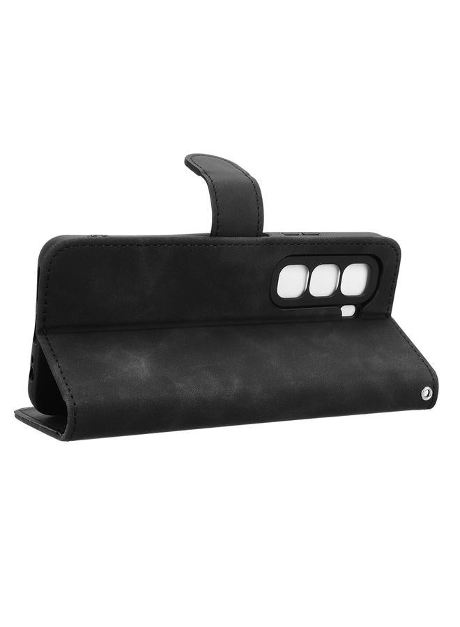 زبون جراب لهاتف Infinix Hot 50 Pro مصنوع من الجلد مع غطاء مغناطيسي قابل للطي - Image 5