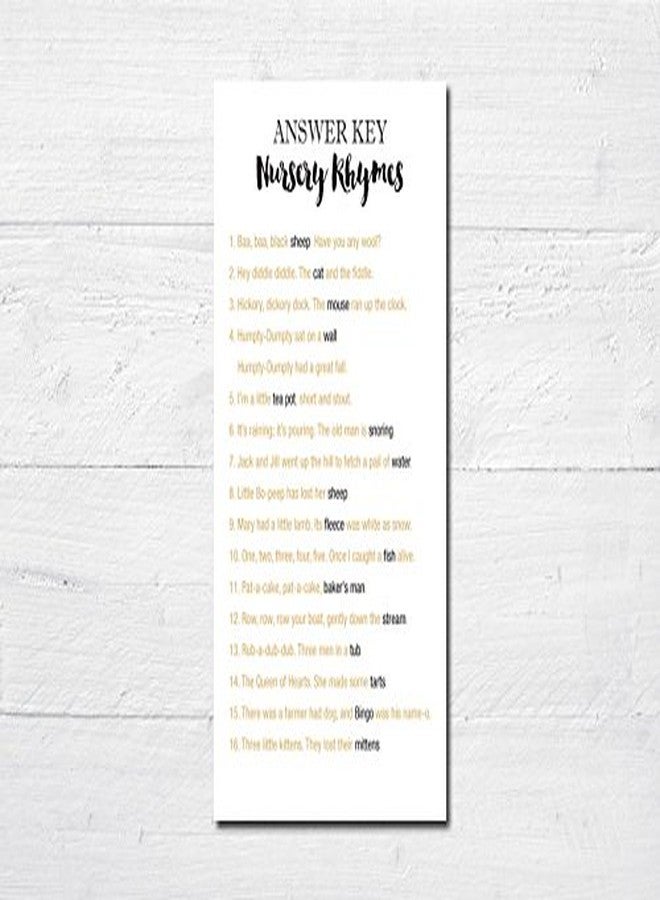 MyExpression.com 24 Cnt Gold Stars Baby Shower Nursery Rhymes Quiz - Image 3