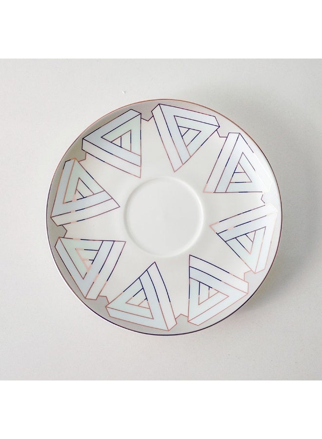 Danube Home Lincoln Fine Bone China Tea Cup And Saucer 220Ml Elegant And Durable Perfect For Tea Or Coffee Stylish Design For Formal Or Everyday Use Ideal For Gifting Or Dining - Image 3