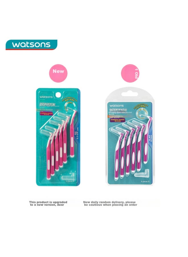 Watsons L-shaped Interdental Brush 6 Pack, Back Row Interdental Brush, Orthodontic Cleaning Tool, Toothpick Brush - Image 4