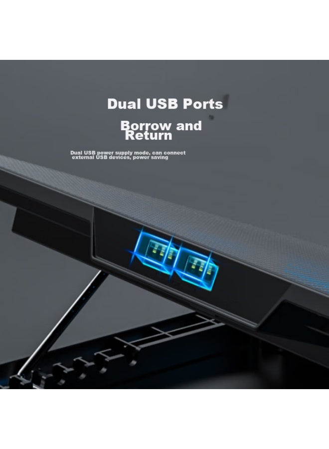 Suohuang Ssrq-n9 Laptop Cooling Pad, Lcd Display Adjustable Speed Screen Fan Stand, Gaming Laptop Cooling Base For Thinkpad L13 - Image 3