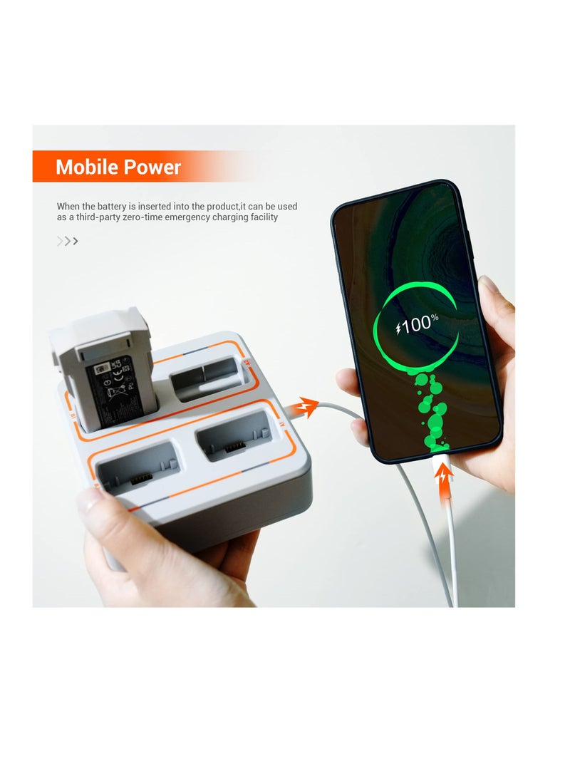 KASTWAVE - DJI Mini 3 Pro Battery Two-Way Charging Hub, Ultimate Charging Solution for DJI Mini 3 Pro - Image 1