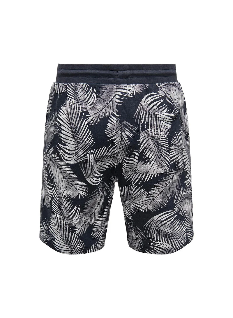 Only & Sons Leaf Printed Shorts