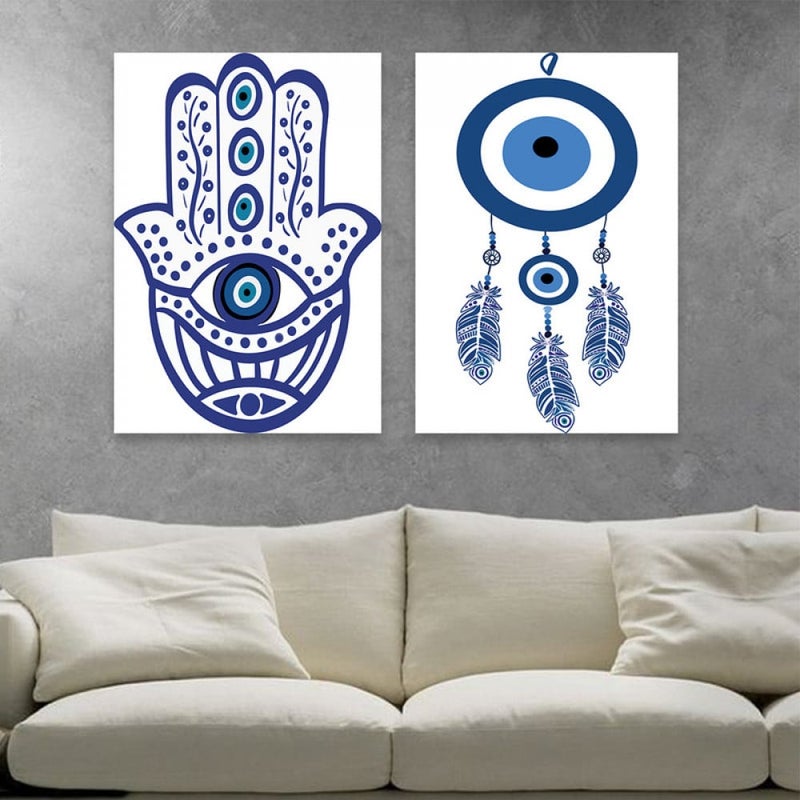 ماركتنا لوحة قماشية ثنائية بتصميم مودرن - Image 1