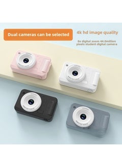 Generic Ccd Digital Camera High Pixel Hd Camera Selfie Card Machine Entry Level Small Student Photography-Body Color:Hd Dual Camera Silver Gray  - Official Standard Configuration  - Image 3