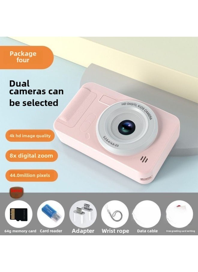 Generic - Ccd Digital Camera High Pixel Hd Camera Selfie Card Machine Entry Level Small Student Photography-Body Color:Hd Dual Camera Silver Gray  - Official Standard Configuration - Image 1