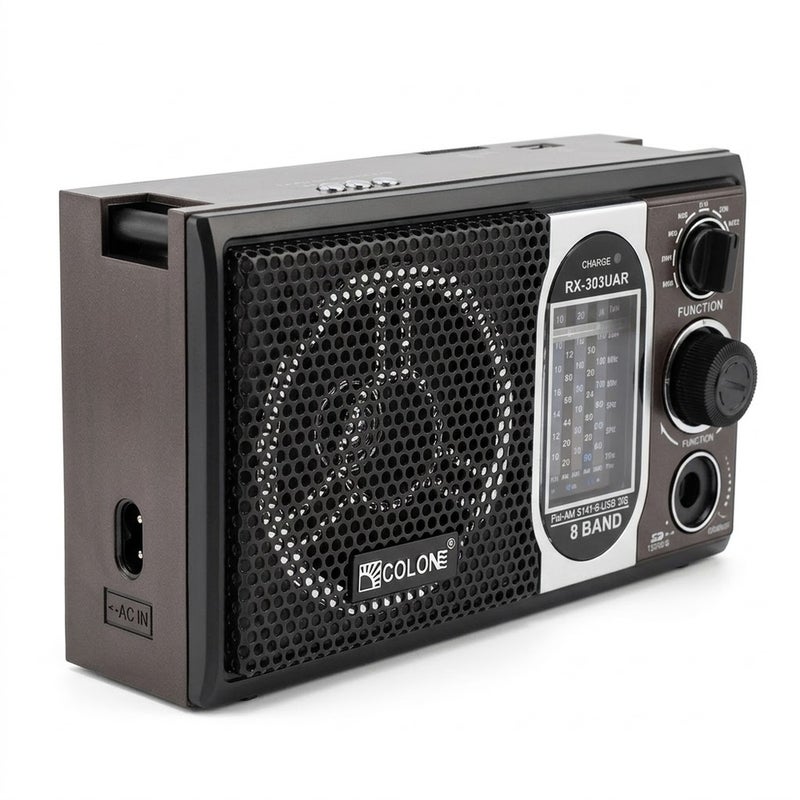 Portable Multi Band Radio with USB & SD Card Support AM/FM/SW Receiver with Rechargeable Battery - MC-A1-335 - Image 4