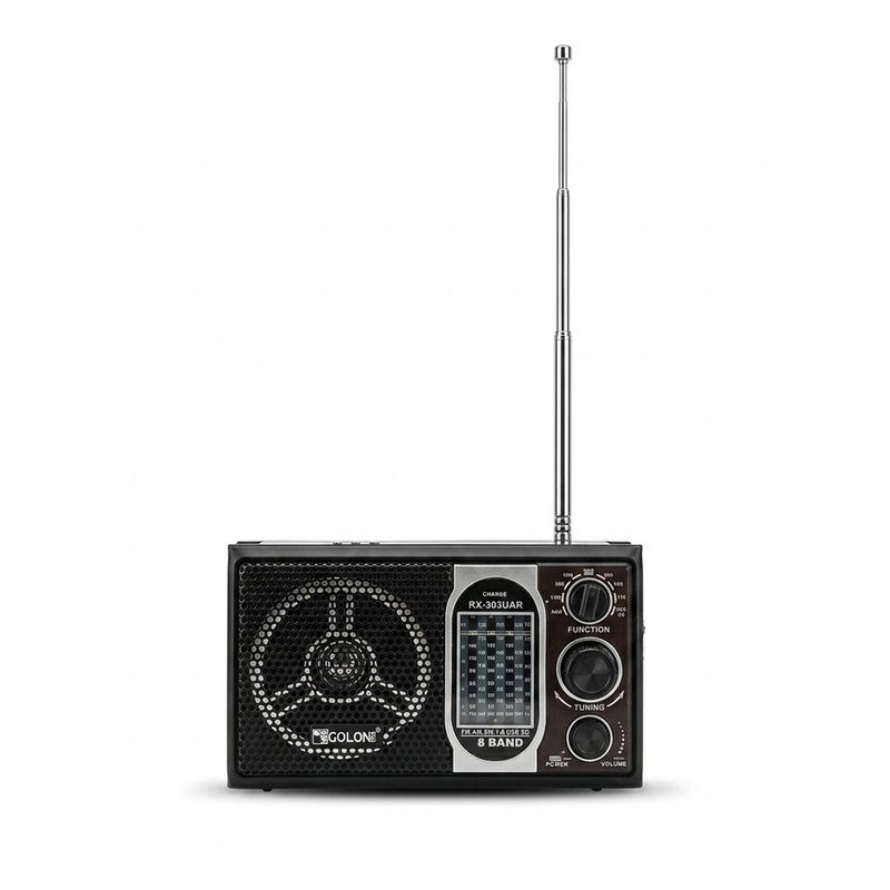 Portable Multi Band Radio with USB & SD Card Support AM/FM/SW Receiver with Rechargeable Battery - MC-A1-335 - Image 3