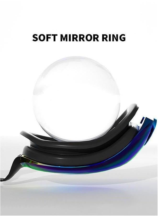 Generic Swimming Goggles Professional Waterproof - Anti Fog With Ultra Wide And Crystal Clear View and UV Protection Swim Comes with Earplugs，Swimming Cap Set for Women, Men - Image 4
