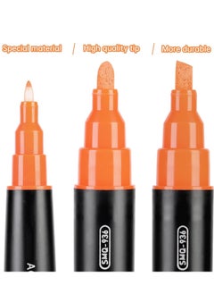 Y&D 24 Colors Dual Tip Acrylic Paint Pens Markers, Premium for Rock Painting, Wood, Ceramic, Fabric, Canvas, Metal, Glass, Mugs, Scrapbooking Supplies, DIY Crafts Making Art Supplies  - Image 5
