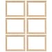 AUEAR 6 Pack Furniture Miniature Wooden Photo Picture Frames DIY for Props House Decor - Image 2