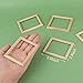 AUEAR 6 Pack Furniture Miniature Wooden Photo Picture Frames DIY for Props House Decor - Image 4