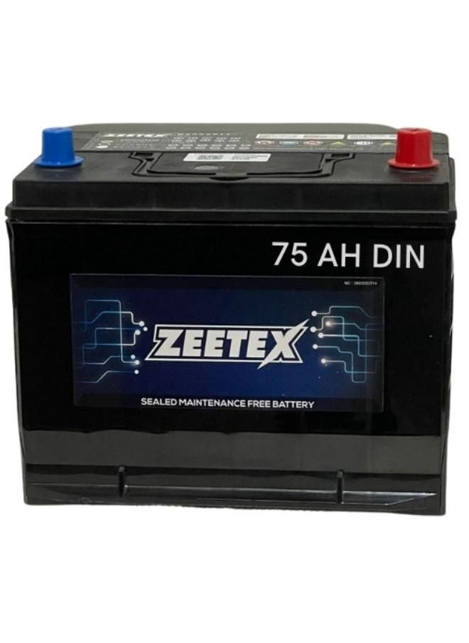 ZEETEX Zeetex 12V 75AH Car Battery 