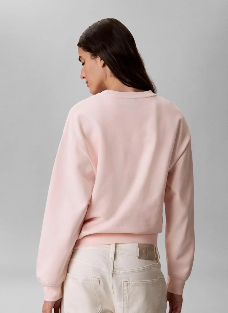 Calvin Klein Jeans  Textured Embroidery Terry Jumper for Women | Best Price UAE