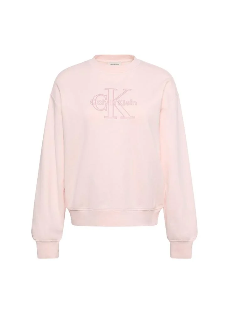 Calvin Klein Jeans  Textured Embroidery Terry Jumper for Women | Best Price UAE