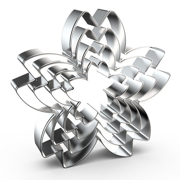 CHERRY BLOSSOM FLOWER COOKIE CUTTER SET 4 PIECE SAKURA COOKIE CUTTERS STAINLESS STEEL