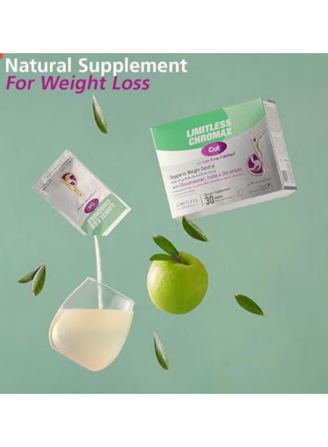 Eva Pharma Limitless Chromax Cut Sachets 30’s – Chromium Supplement for Weight Management & Metabolism Support - Image 1