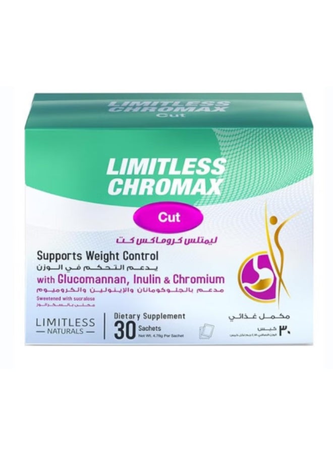 Eva Pharma Limitless Chromax Cut Sachets 30’s – Chromium Supplement for Weight Management & Metabolism Support - Image 3