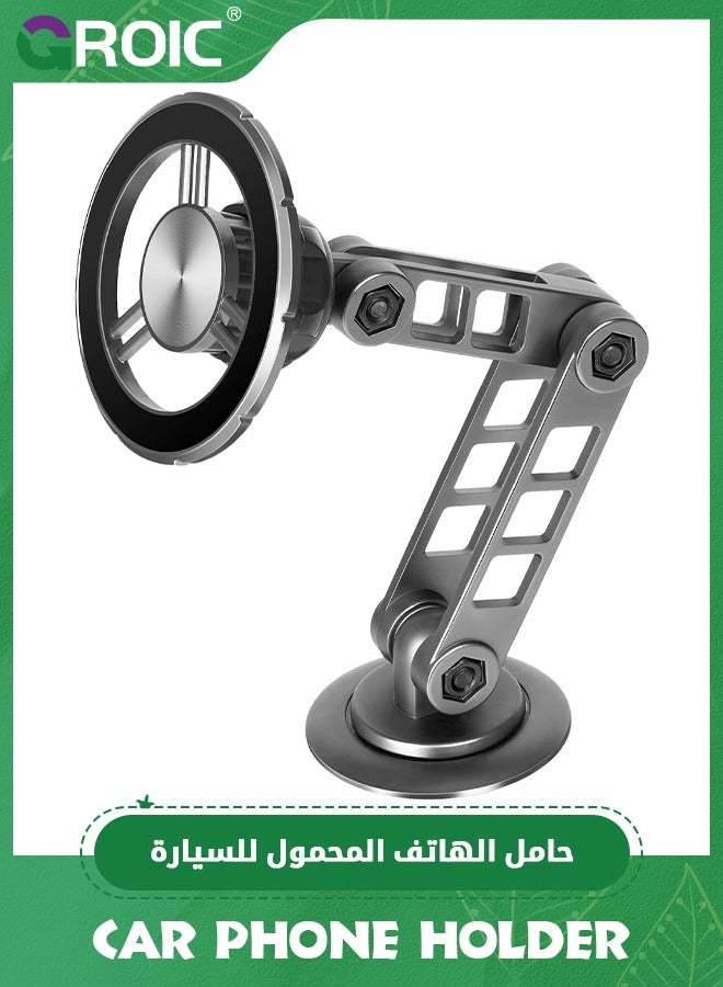 GROIC Magsafe Car Phone Mount,Metal car Phone Holder,Folding Holder,Perfect for iPhone and Android with Magsafe Case  - Image 1