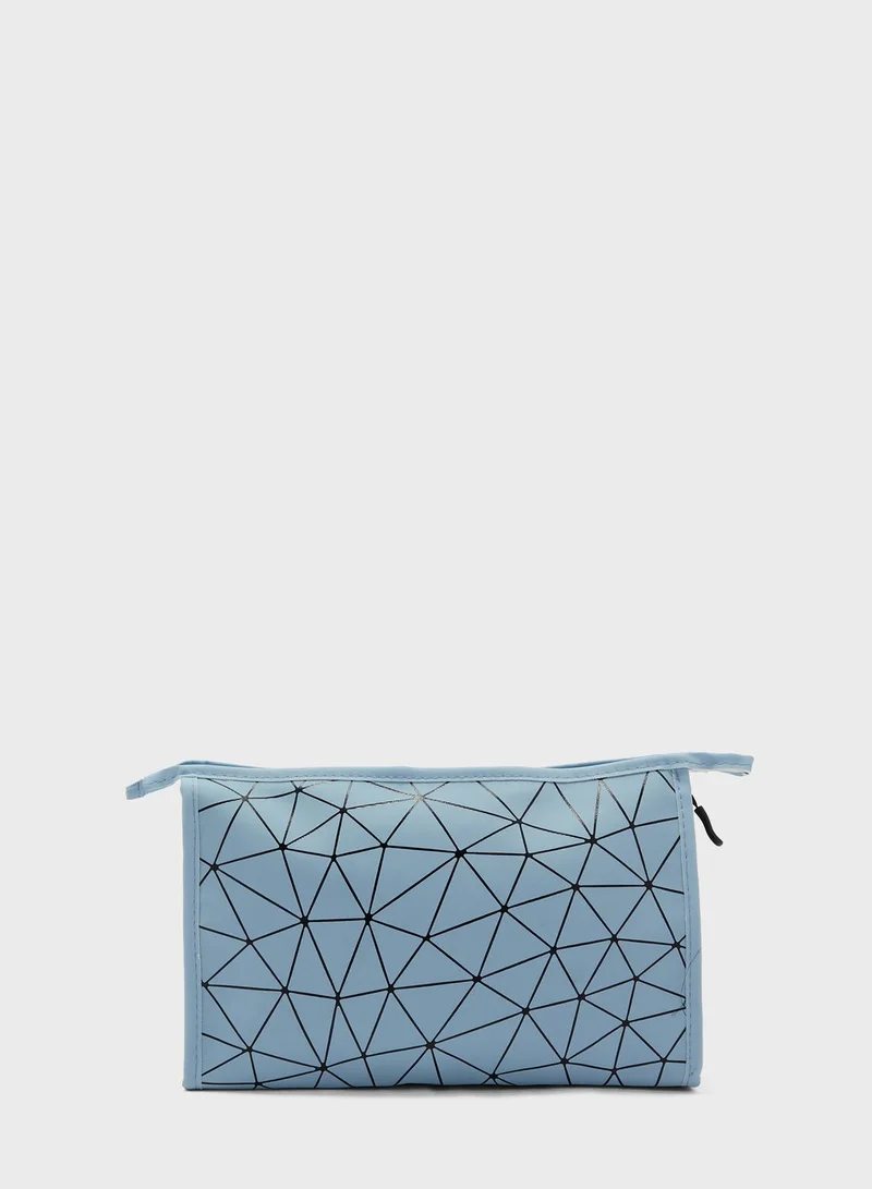 Ginger Zip Around Cosmetic Bag