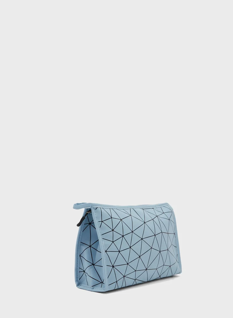 Ginger Zip Around Cosmetic Bag
