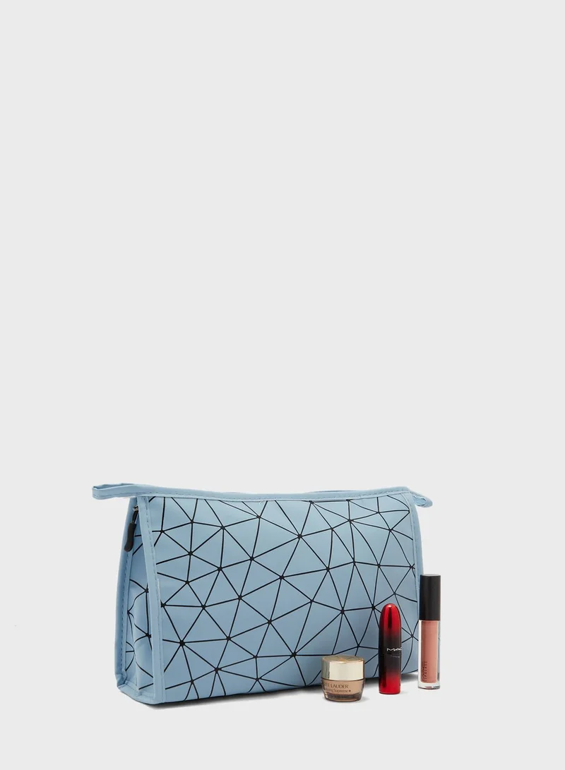 Ginger Zip Around Cosmetic Bag
