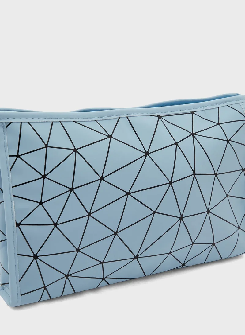 Ginger Zip Around Cosmetic Bag