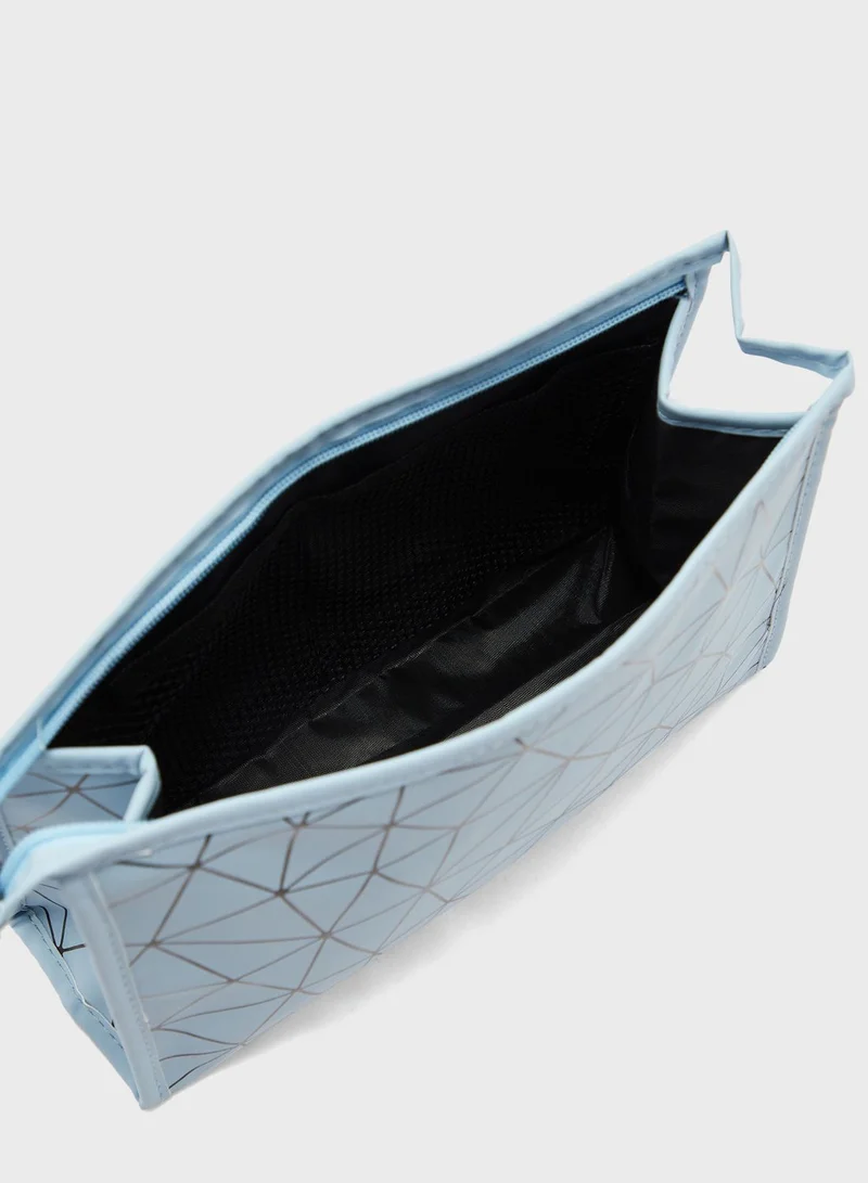 Ginger Zip Around Cosmetic Bag