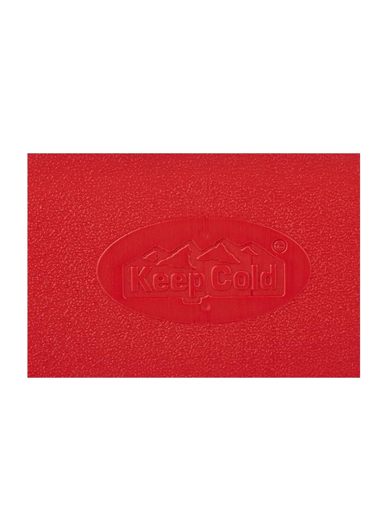 Cosmoplast Keep Cold Plastic Picnic Cooler Icebox Lunchbox 20 Liters Red