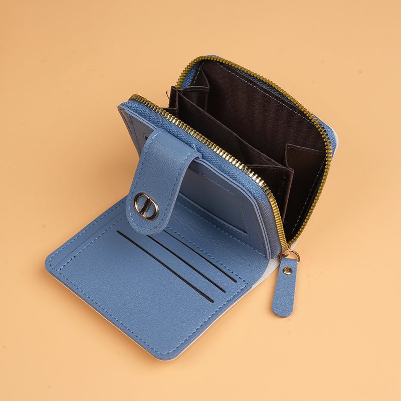 Multifunctional Solid Color PU Leather Wallet, RFID Blocking Design Portable Daily Storage Purse for Cards Cash Coin Business Use - Image 2